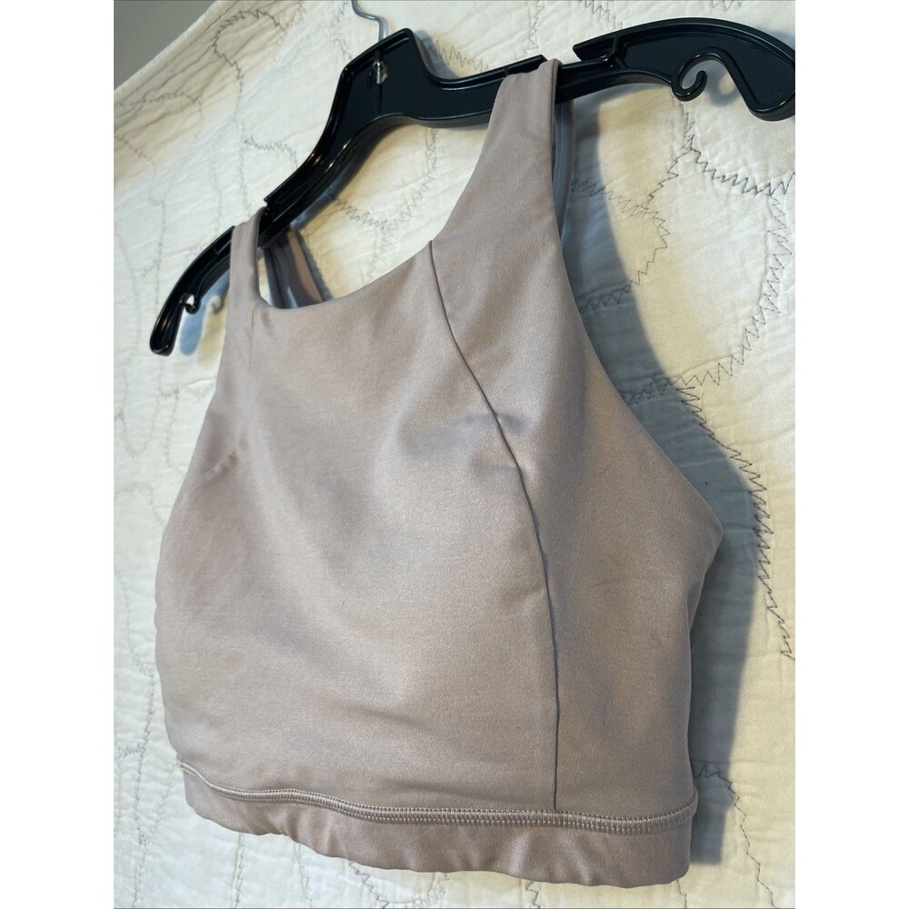 Lululemon Sports Bra Womens Small Pink Crossback Strappy Wireless Yoga Athletic